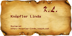 Knöpfler Linda névjegykártya